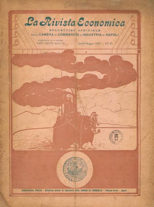 La rivista economica. Bollettino ufficiale della Camera di Commercio e Industria n.4-5, 1925 - copertina