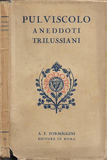 Pulviscolo. Aneddoti Trilussiani - copertina