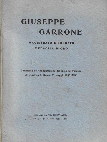 Giuseppe Garrone - copertina