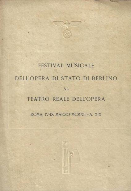 Festival Musicale dell'Opera di Stato di Berlino al Teatro Reale dell'Opera - copertina