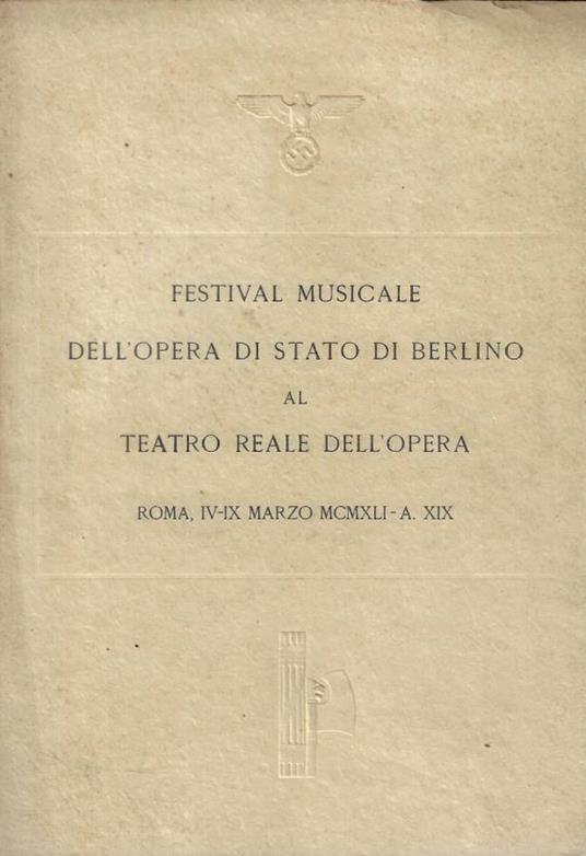 Festival Musicale dell'Opera di Stato di Berlino al Teatro Reale dell'Opera - copertina