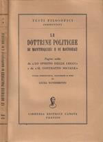 Le dottrine politiche di Montesquieu e di Rousseau