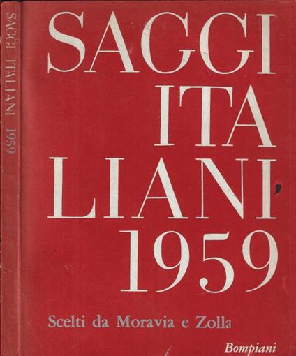Saggi italiani 1959 - copertina
