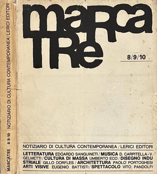 Marcatré, numero 8-9-10, 1964 - copertina