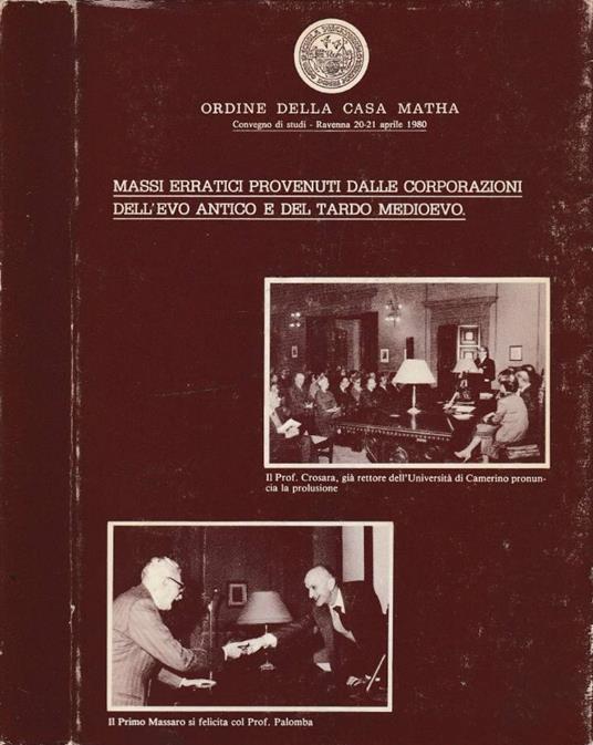 Antiche corporazioni - copertina