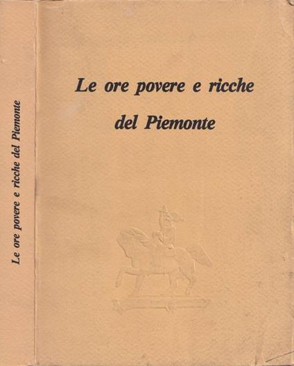 Le ore povere e ricche del Piemonte - copertina