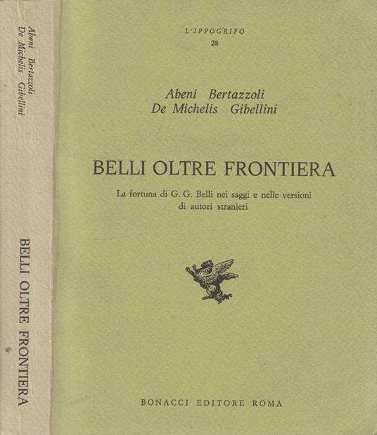 Belli oltre la frontiera - copertina