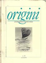 Origini. Quadrimestrale di-segno e poesia - Anno X - N. 28 - Maggio 1996