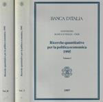 Ricerche quantitative per la politica economica 1995