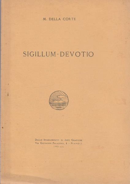 Sigillum-Devotio - Matteo Della Corte - copertina