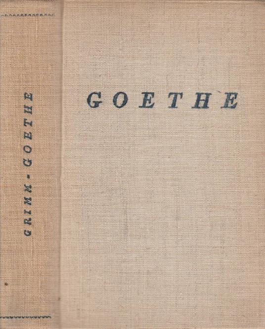 Goethe - Hermann Grimm - copertina