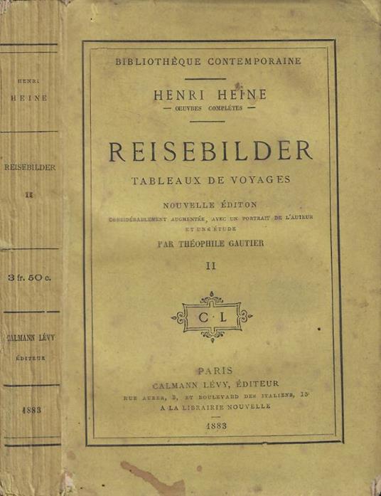 Reisebilder II - Heinrich Heine - copertina