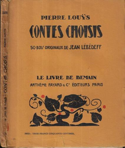Contes choisis - Pierre Louÿs - copertina