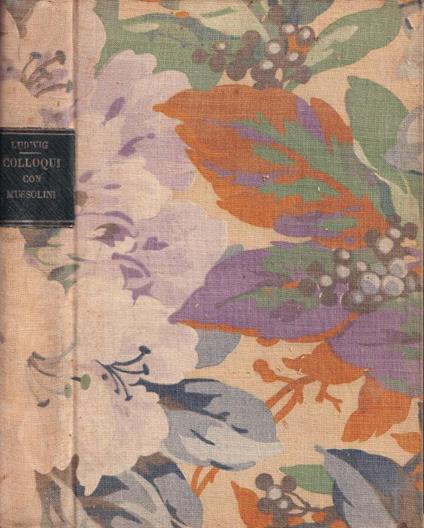 Colloqui con Mussolini - Emil Ludwig - copertina