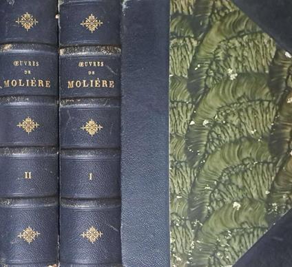 Oeuvres completes de Moliere precedées de la vie de Moliere par Voltaire. Due volumi - Molière - copertina