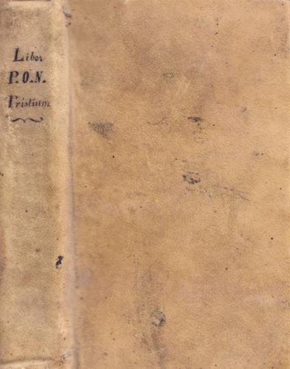 Tristium, libri V / Epistolarum ex ponto, libri IV - P. Nasone Ovidio - copertina