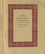 Acta Barensis Universitatis