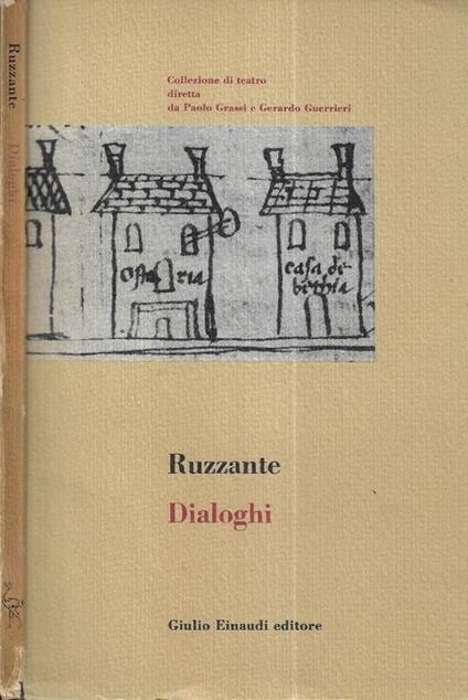 Dialoghi - Ruzante - copertina