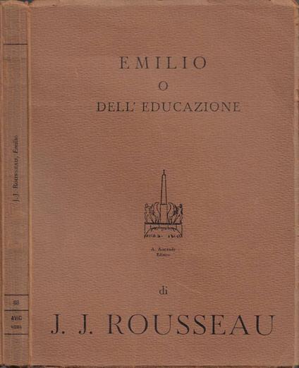 Emilio o Dell'Educazione - Jean-Jacques Waltz - copertina
