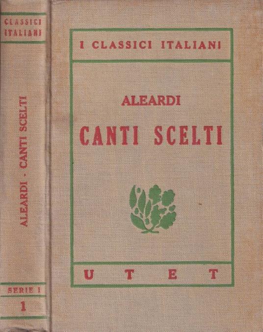 Canti scelti - copertina