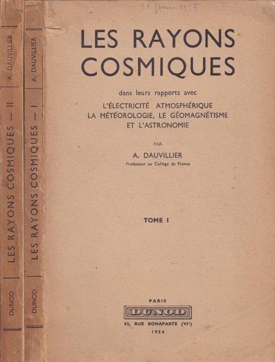 Les rayons cosmiques - copertina