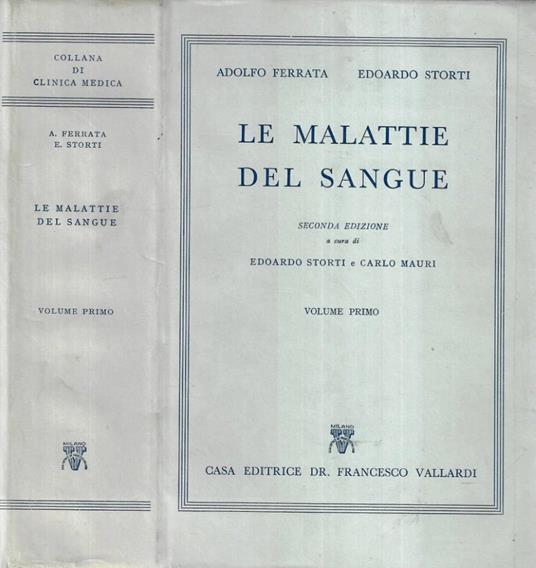Le malattie del sangue Vol. I - copertina