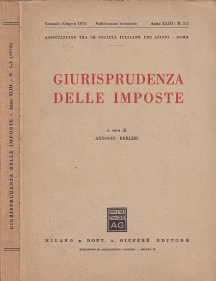 Giurisprudenza delle imposte - copertina