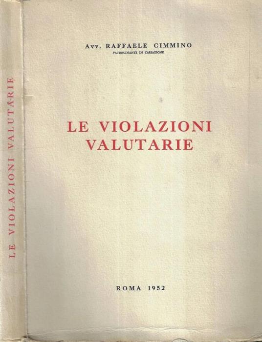 Le violazioni valutarie - copertina