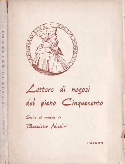 Lettere di negozi del pieno Cinquecento - copertina