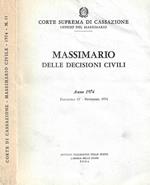 Massimario delle decisioni civili. Anno 1974. Fascicolo 11° - Novembre 1974