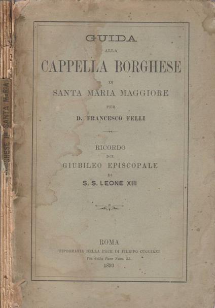 Guida alla Cappella Borghese in Santa Maria Maggiore - copertina