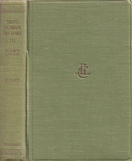 Dio's roman history, vol. VII - copertina