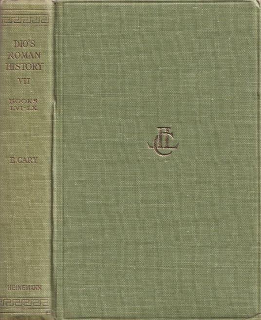 Dio's roman history, vol. VII - copertina