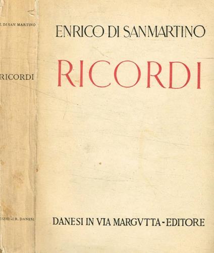Ricordi (Autografo) - copertina
