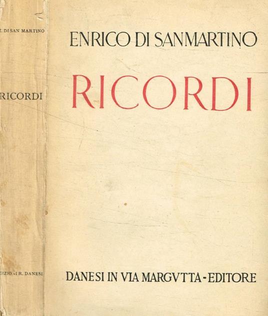 Ricordi (Autografo) - copertina