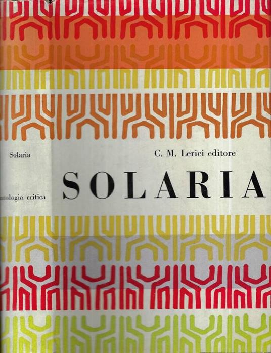 Antologia di Solaria - copertina