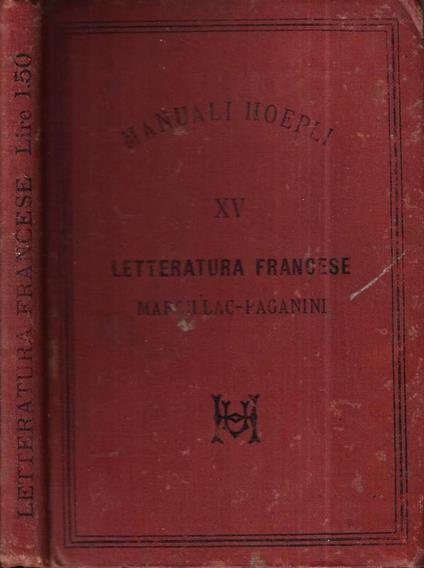 Letteratura francese - copertina
