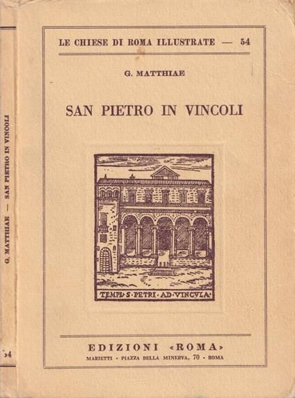 S. Pietro in vincoli - copertina