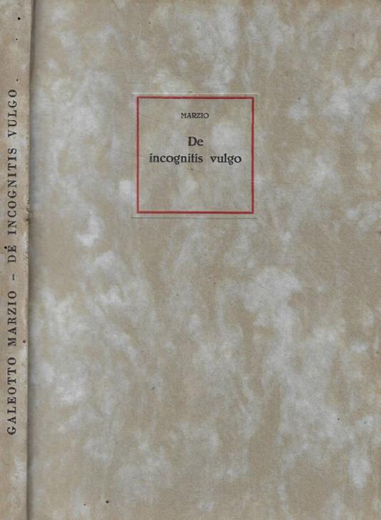 Quel che i più non sanno (De incognitis vulgo) - copertina