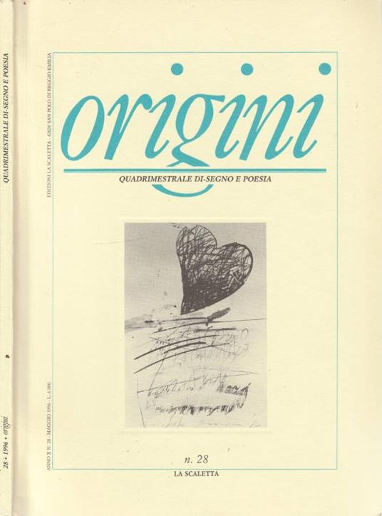 Origini anno X, n 28, maggio 1996 - copertina