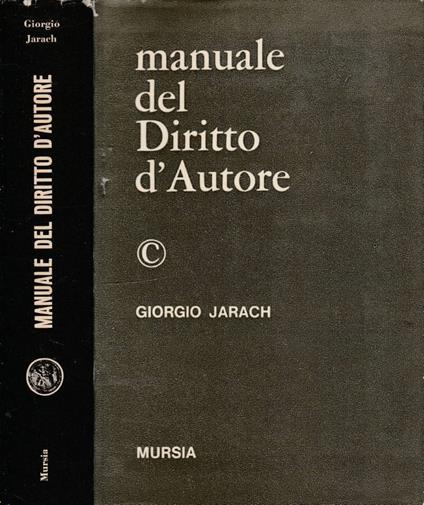 Manuale del diritto d'autore - copertina