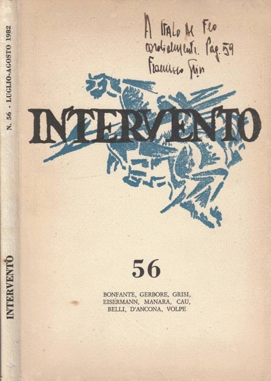 Intervento n 56, luglio-agosto 1982 - copertina