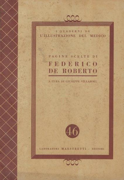Pagine scelte di Federico De Roberto - copertina