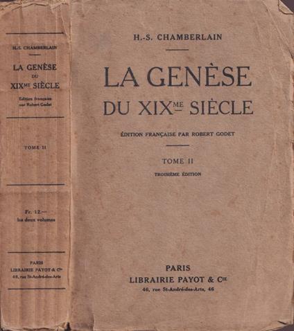 La genèse du XIXme siècle, tomo II - copertina