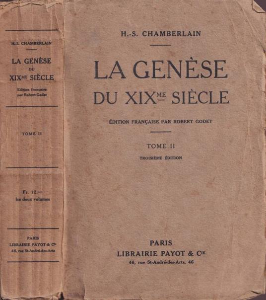 La genèse du XIXme siècle, tomo II - copertina