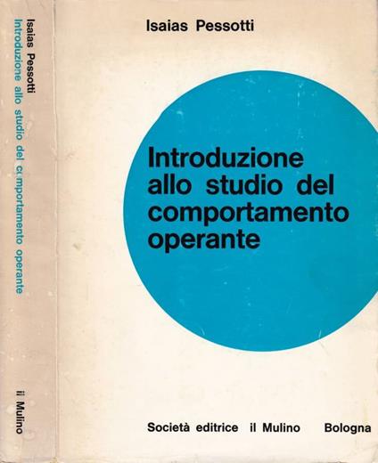 Introduzione allo studio del comportamento operante - copertina