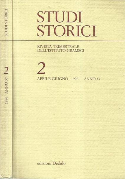 Studi storici 2 Anno 37 - copertina