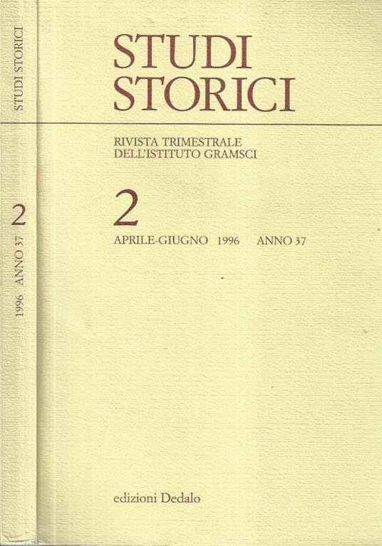 Studi storici 2 Anno 37 - copertina