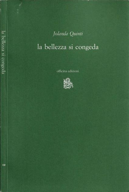 La bellezza si congeda - copertina