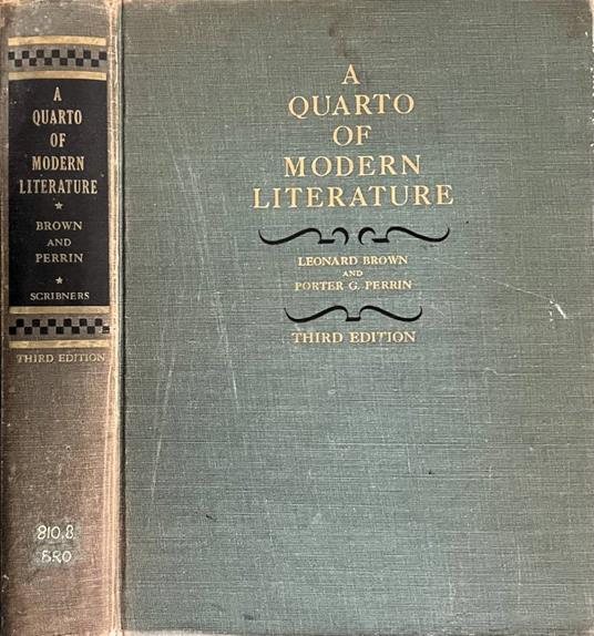 A quarto of modern literature - copertina